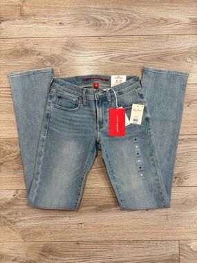 Lucky Brand 0/25R Mid Rise Straight Jeans Light Wash NWT